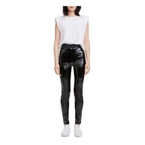 7 FOR ALL MANKIND Womens Black Fitted Legging Elastic High Waist Leggings XS